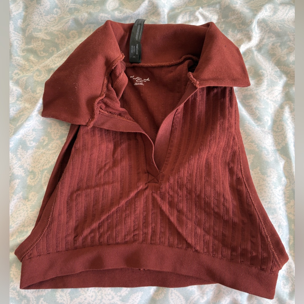 Urban Outfitters Stretchy Collar Crop Top